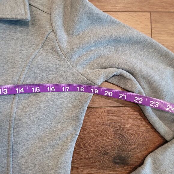 Double Breasted Peacoat Womens S Gray Belted Ambiance Apparel - Picture 15 of 16